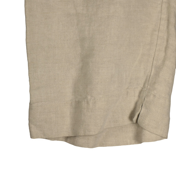 Kim by Kim Rogers Oatmeal Capri Pants Womens Size 12 100% Linen Pockets - Picture 7 of 10